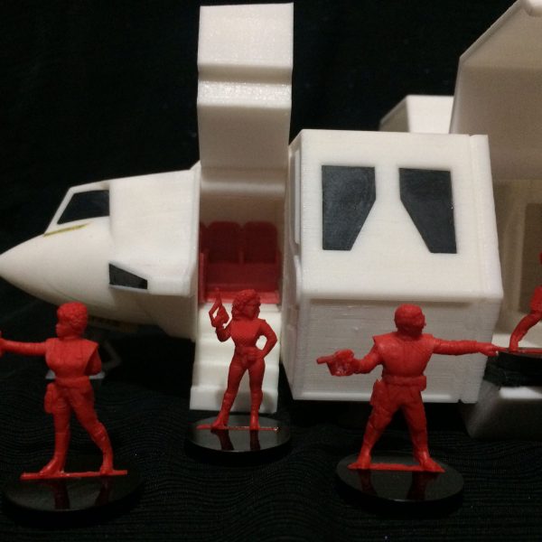 V Visitors 1,5  monochromatic figures and Squad ship open doors 11  collection For Sale