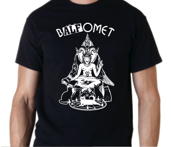 bALFomet (ALF & Baphomet Parody) T-shirt | Blasted Rat Discount