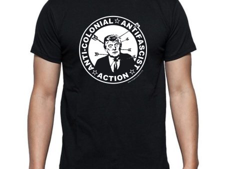 Anti Colonial Antifascist Antifa Trump T-Shirt on Sale