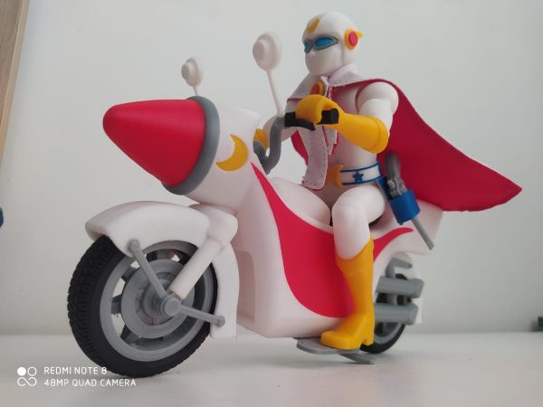 Gekko Kamen Moonlight mask Capitán centella and Bike 1 12 scale 8,5 inches Online Sale