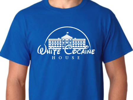 White Cocaine House T-shirt | Blasted Rat Sale