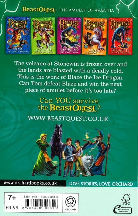 Beast Quest: Blaze The Ice Dragon: Series 4 Book 5 Cheap